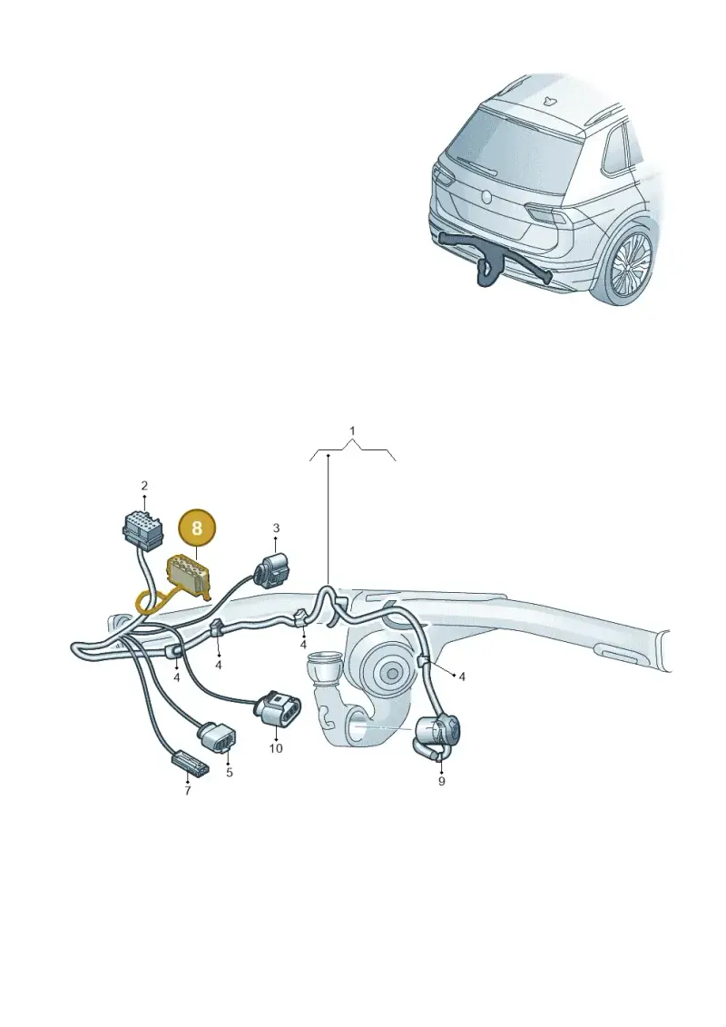 1J0972774 — Volkswagen Tiguan (2017-) diagram 884972870, position 8