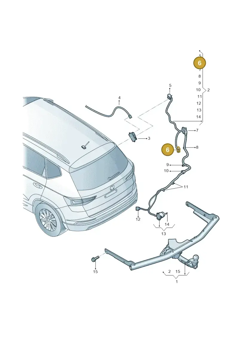 1J0972774 — SEAT Ateca (2016-) diagram 893972950, position 6