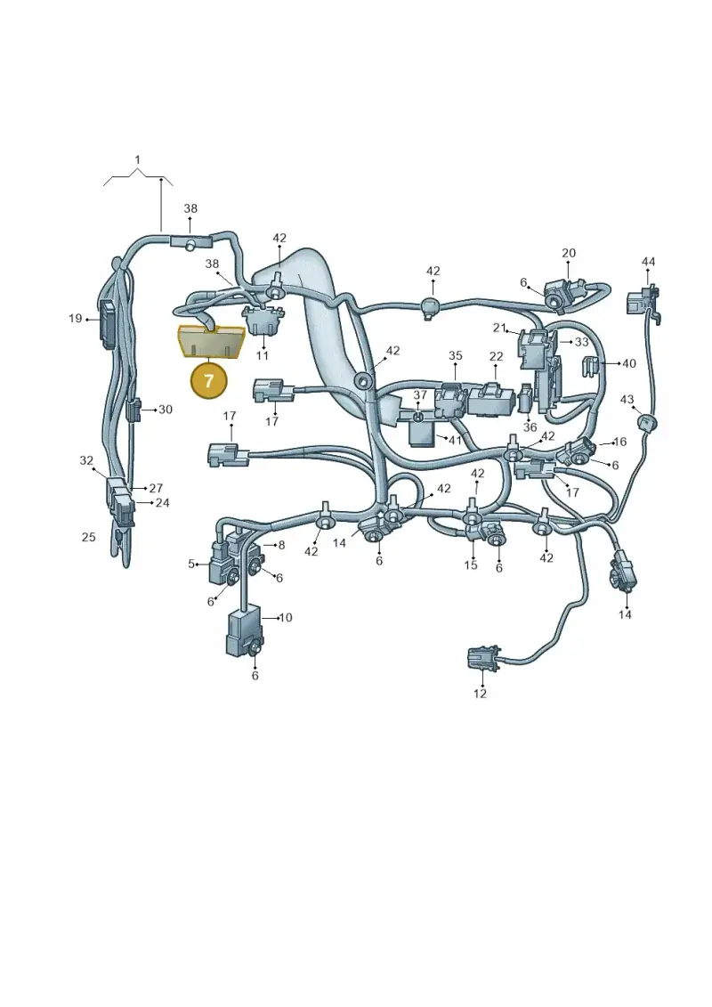 1J0972775 — Volkswagen Touareg BlueMotion (2014-2018) diagram 693972260, position 7