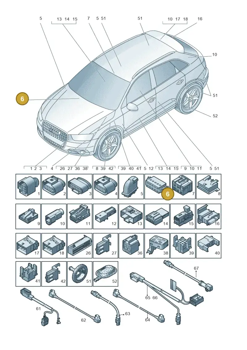 1J0972785 — Audi Q3 1.4 (2016-) diagram 728971790, position 6