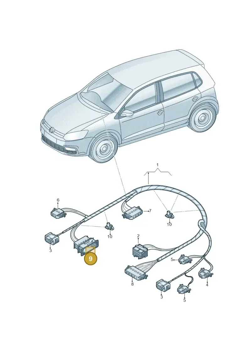 1J0972785 — SEAT Ibiza (2015-) diagram 773972450, position 9