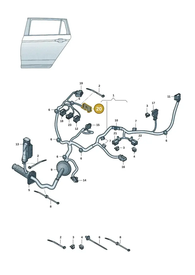 1J0972977D — Volkswagen ID.4 Pro (2020-2023) diagram 11a972037, position 20