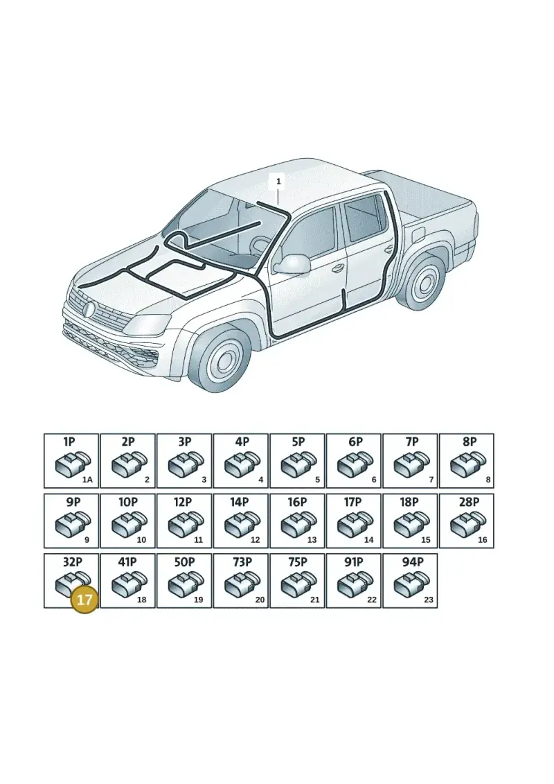 1J0972977D — Volkswagen Amarok twin cab (2022-) diagram 2ha971080, position 17