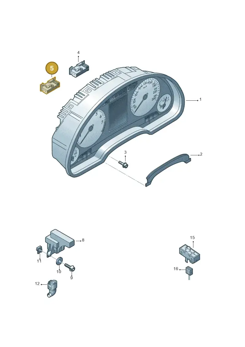 1J0972977H — SEAT Exeo ST Reference (2008-2011) diagram 454920000, position 5