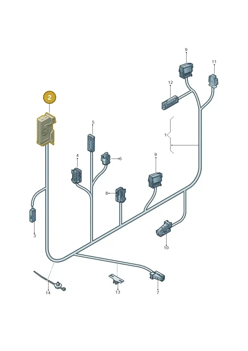 1J0972977H — Audi A3 Cabriolet (2016-2020) diagram 745972400, position 2