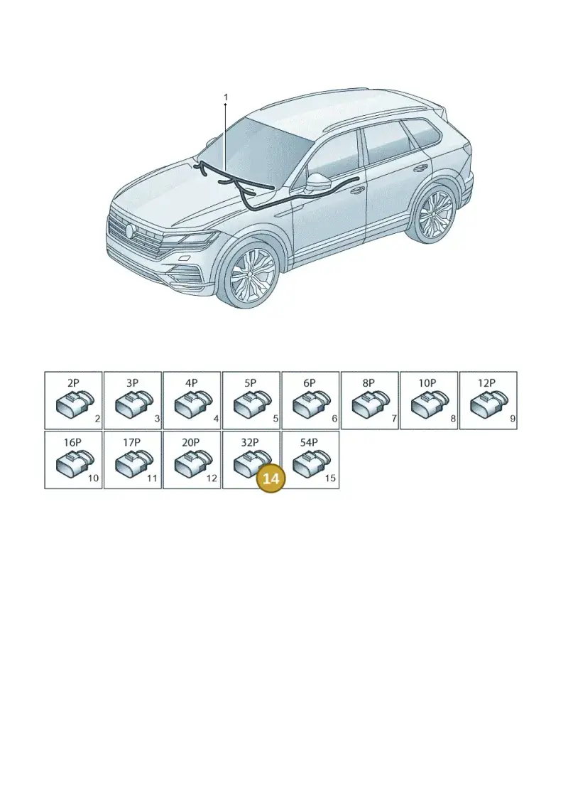 1J0972977J — Volkswagen Touareg (2017-2025) diagram 439971830, position 14