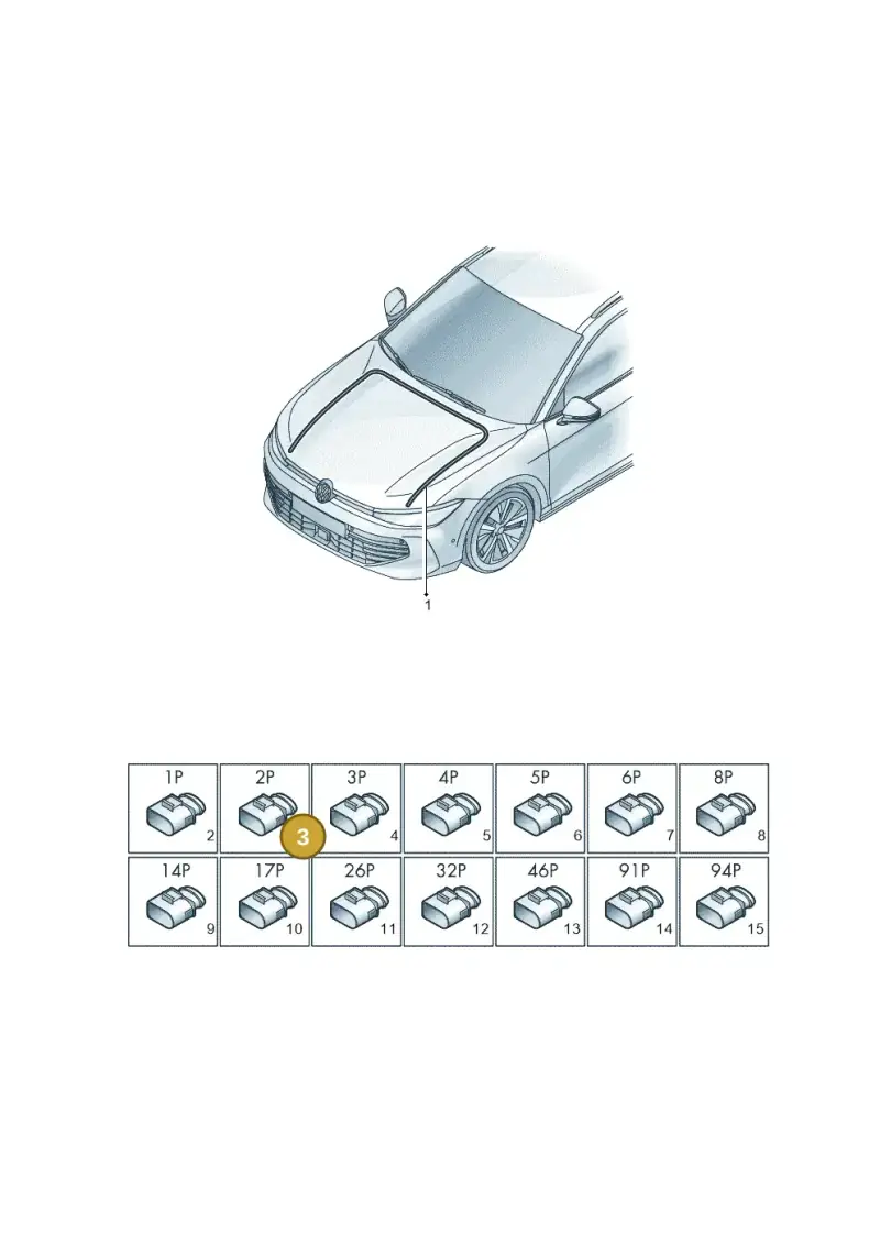 1J0973202 — Volkswagen Passat estate (2023-) diagram 3j0971800, position 3
