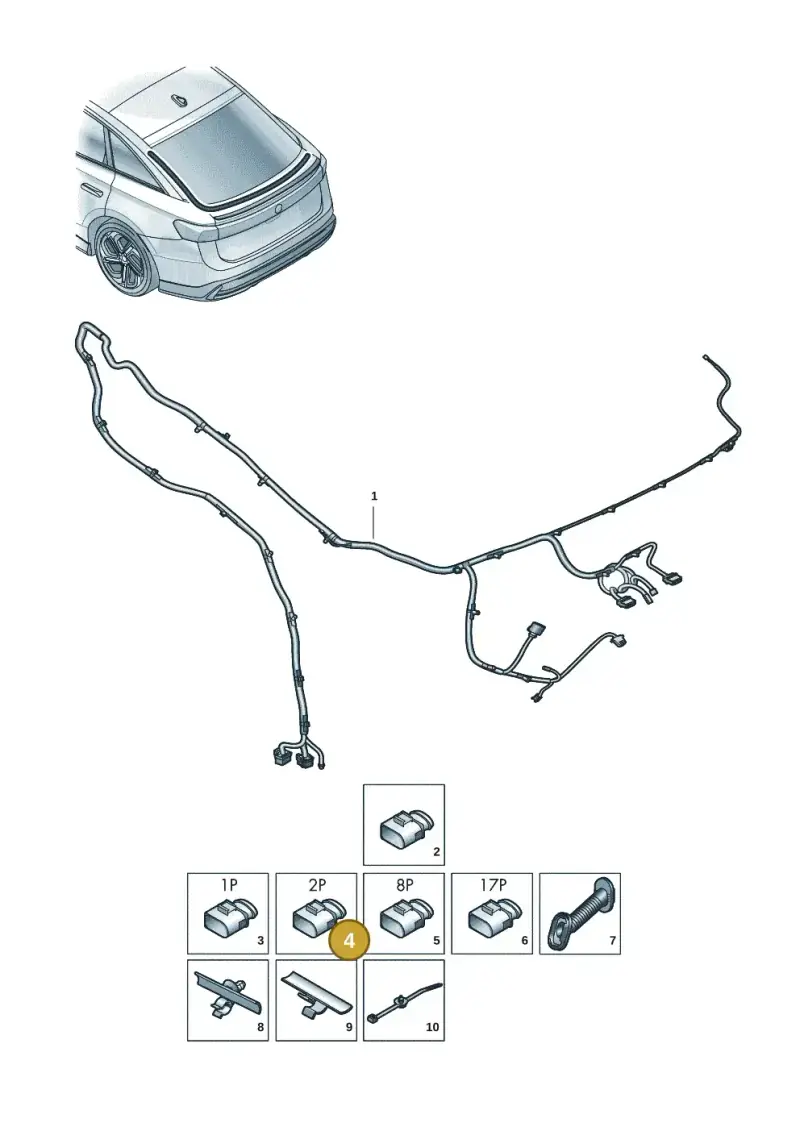 1J0973332A — Volkswagen ID.7 Limousine Pro (2023-) diagram 14b972810, position 4