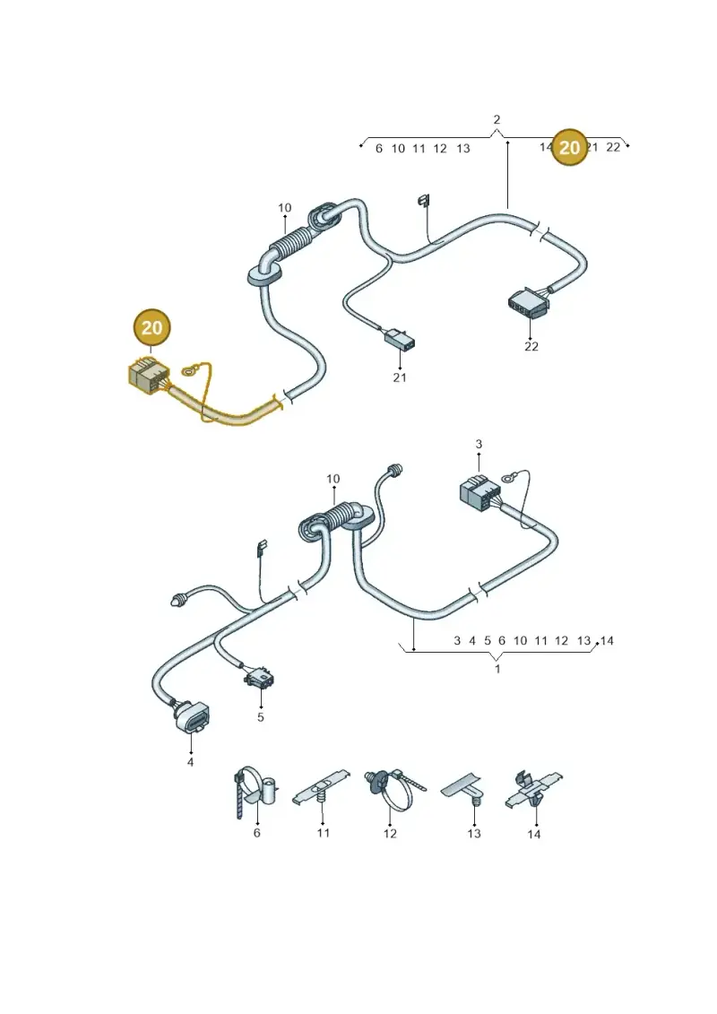 1J0973333M — SEAT Altea XL (2013-) diagram 418972820, position 20