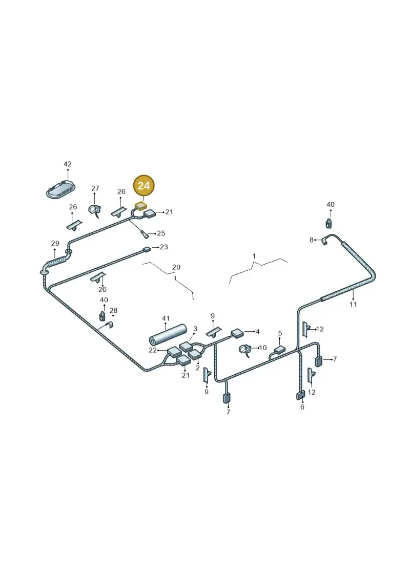 1J0973333M — Skoda Octavia ambiente (2008-2013) diagram 419972500, position 24