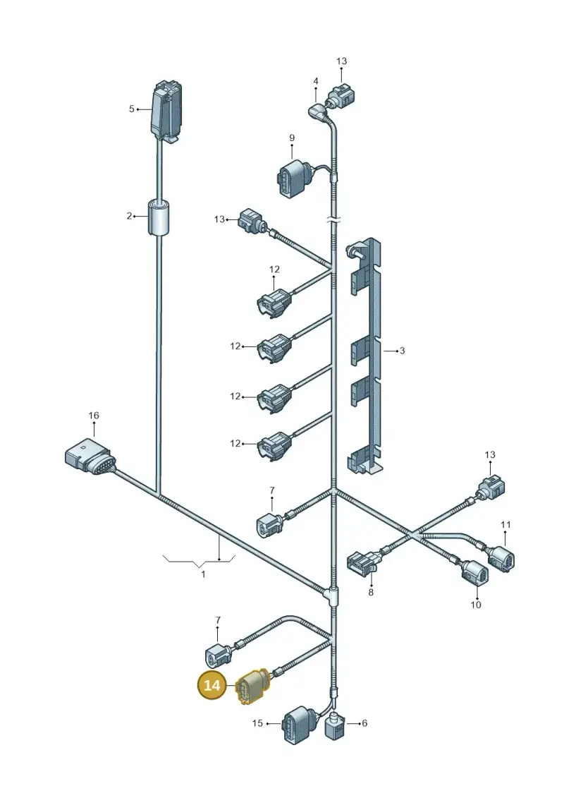 1J0973723G — SEAT Altea XL (2013-) diagram 409971020, position 14