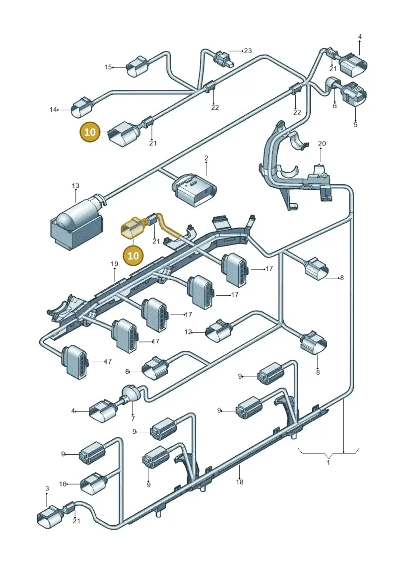 1J0973723G — Volkswagen New beetle (2011-2016) diagram 715971050, position 10