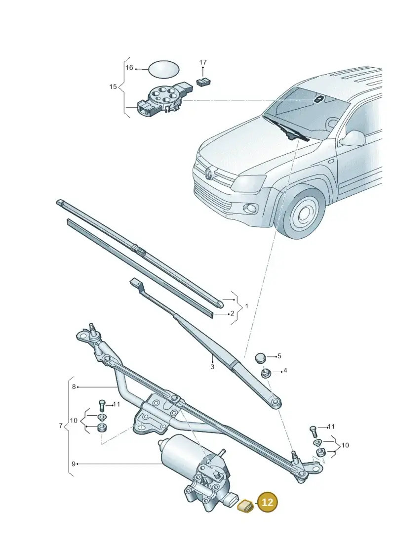 1J0973724 — Volkswagen Amarok twin cab (2022-) diagram 894955000, position 12