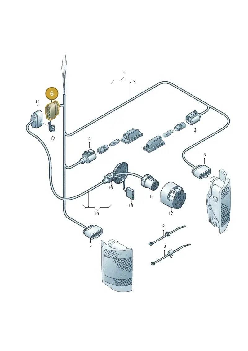 1J0973737 — Volkswagen Amarok twin cab (2016-2022) diagram 749972800, position 6
