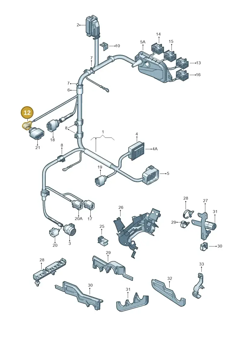 1J0973775A — Skoda OCTAVIA/COMBI/4X4      04> (2004-) diagram 419971400, position 12