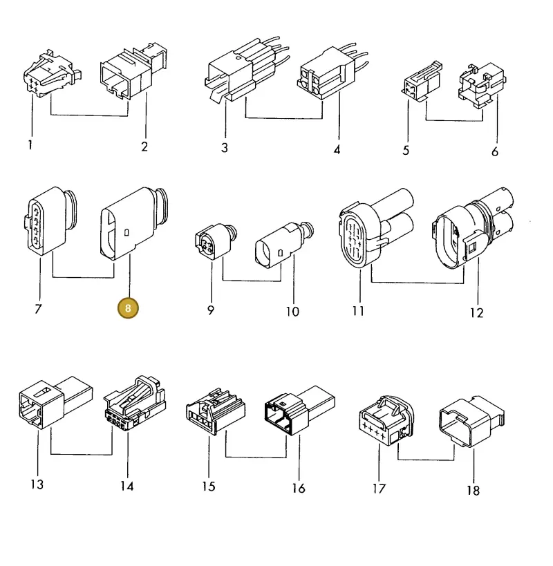 1J0973824A — Volkswagen 1J0 platform diagram 198970610, position 8