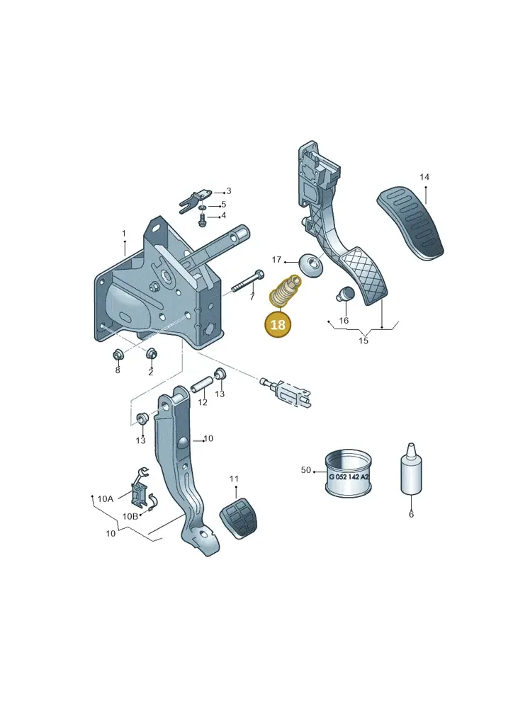 1J1723527BU71 — Volkswagen Polo (2011-2014) diagram 225721600, position 18