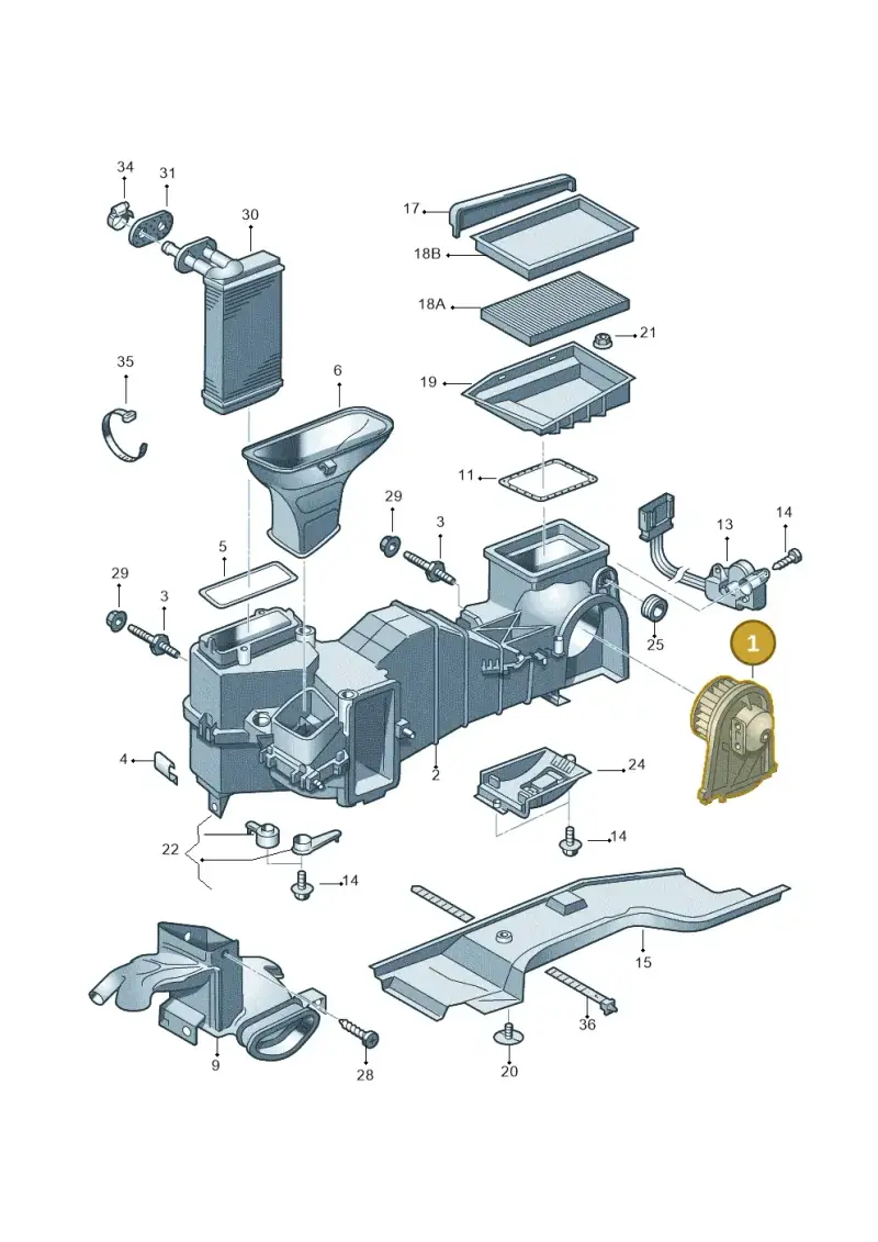 1J2819021C — Volkswagen New Beetle             06> (2005-) diagram 194819200, position 1