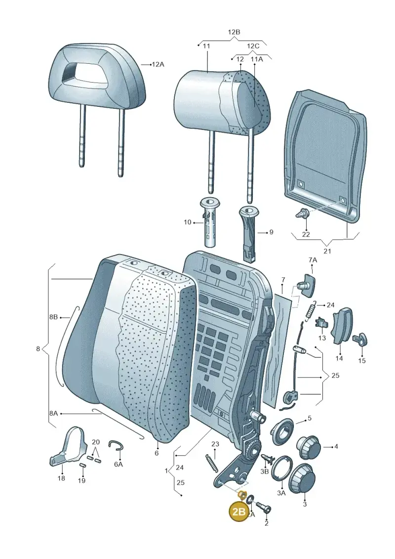 1J3881493 — Volkswagen LUPO/3L TDI (2003-2005) diagram 221881500, position 2B