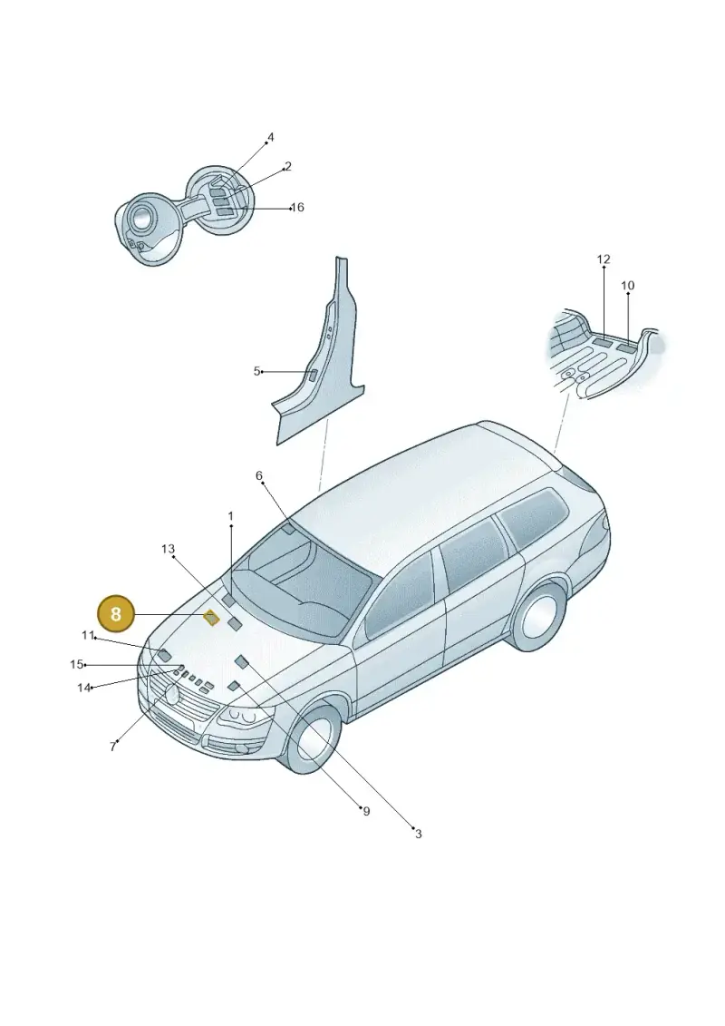 1K0010358C — Volkswagen Jetta variant (2009-2014) diagram 684010000, position 8