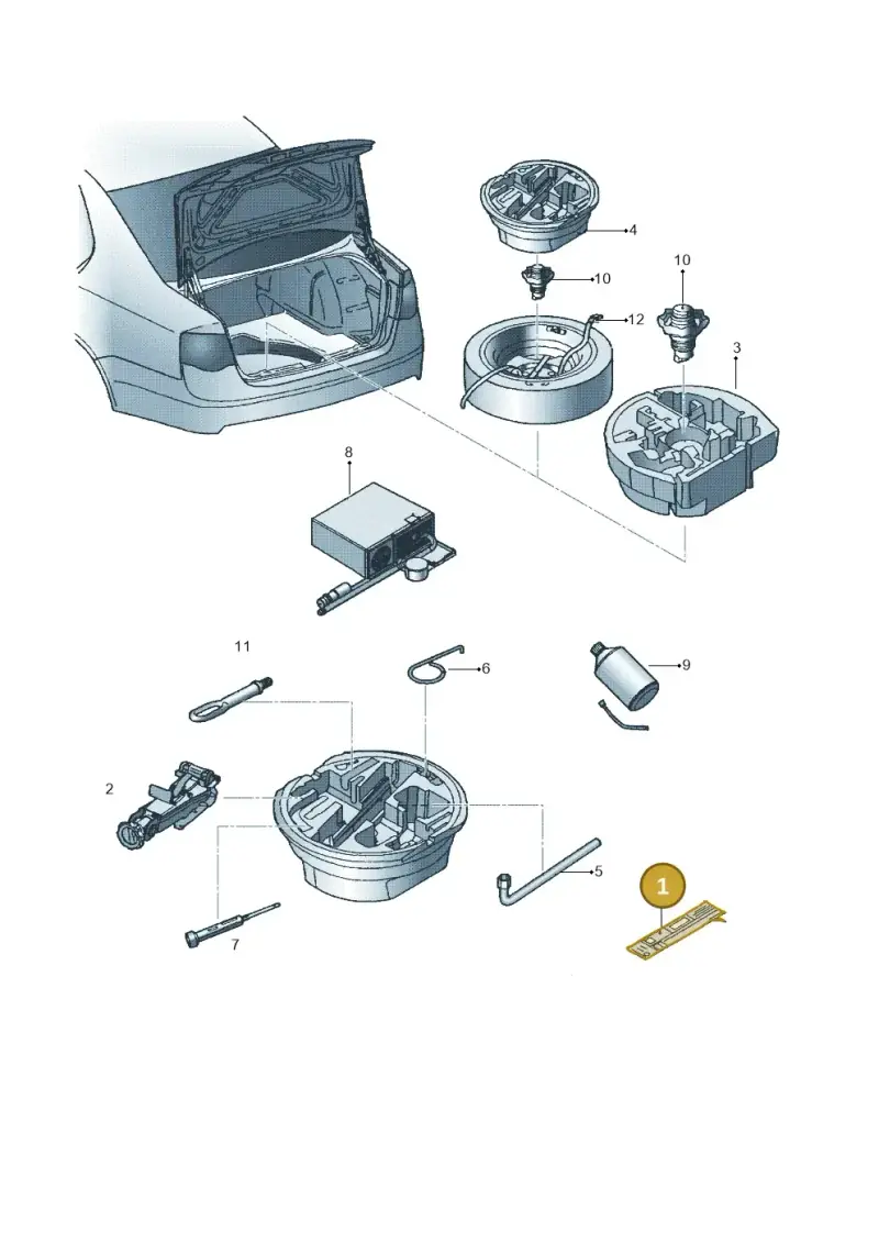 1K0010358R — Volkswagen Jetta (2008-2011) diagram 462012000, position 1