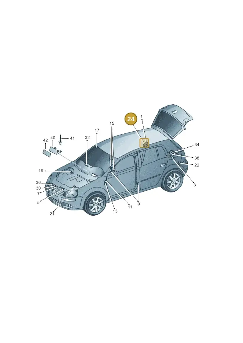 1K0010462E — Volkswagen Golf (2011-2013) diagram 420010000, position 24