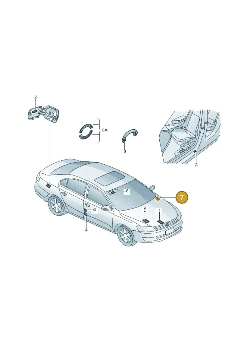 1K0010758 — Volkswagen Jetta 1.6 (2014-2018) diagram 854010000, position 7