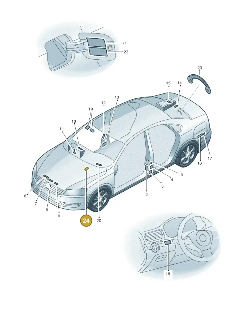 1K0010793G — Volkswagen New Passat (2015-2022) diagram 691010000, position 24