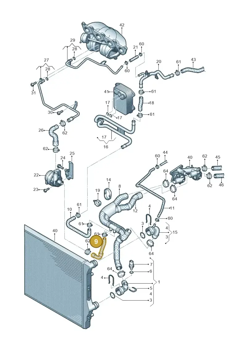 1K0121109AM — Volkswagen Beetle (2016-2019) diagram 625121150, position 9