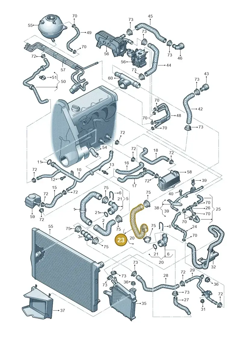 1K0121156AF — Volkswagen GOLF VARIANT           07> (2007-) diagram 420121450, position 23