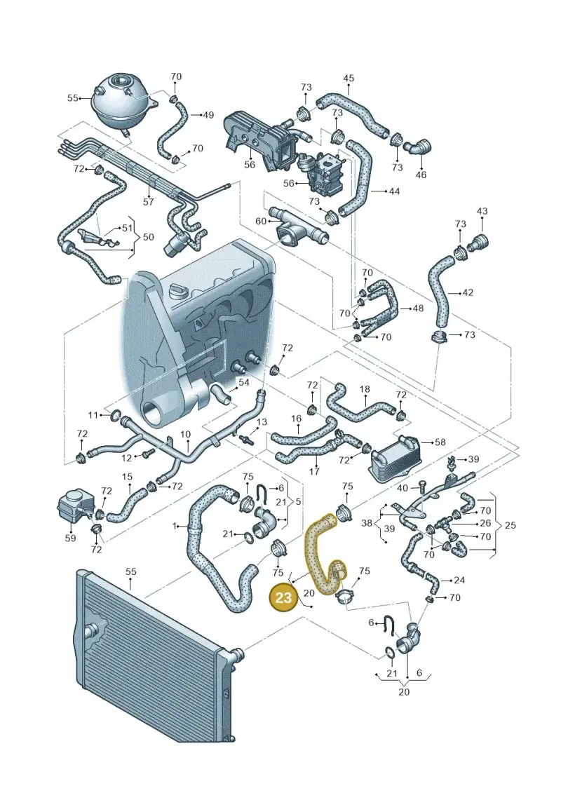 1K0121156AF — Volkswagen GOLF PLUS              08> (2007-) diagram 625121450, position 23