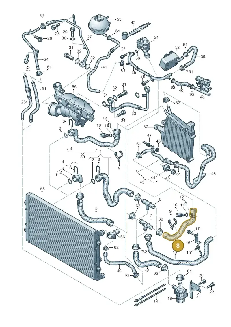 1K0121156BC — Volkswagen Jetta             "USA"05> (2005-) diagram 412121440, position 8