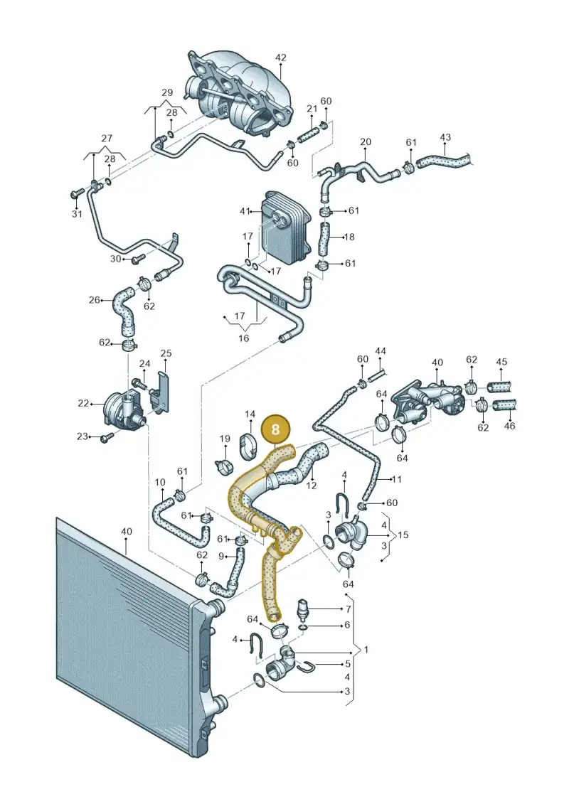 1K0121156CE — Volkswagen Beetle (2016-2019) diagram 625121150, position 8
