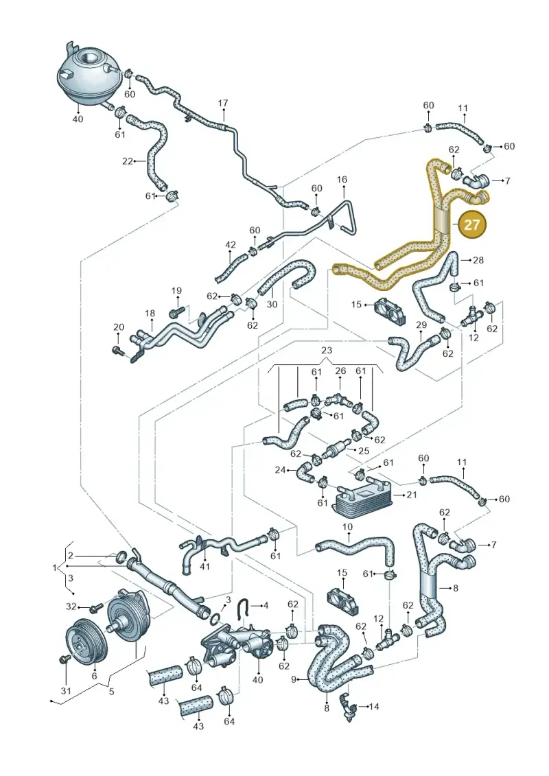 1K0121157DQ — Volkswagen GOLF PLUS              05> (2005-) diagram 474121160, position 27