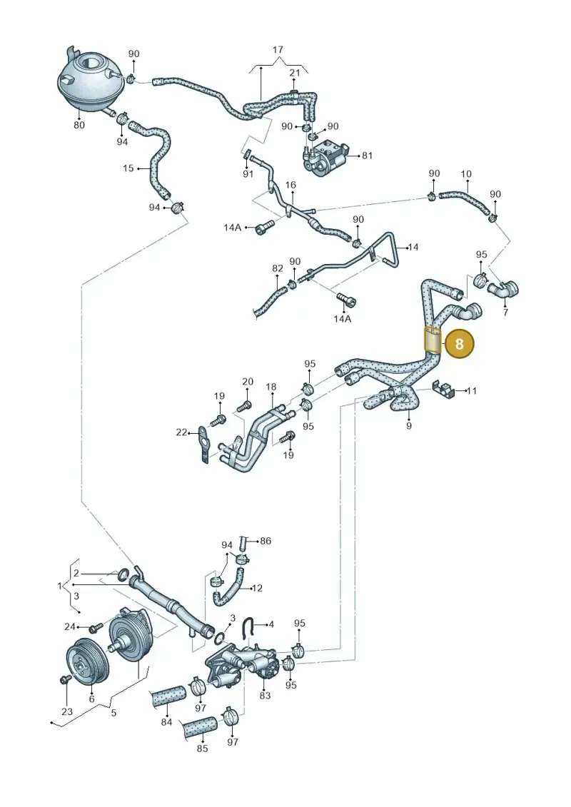 1K0121157EC — Volkswagen Golf Plus (2011-2014) diagram 656121170, position 8