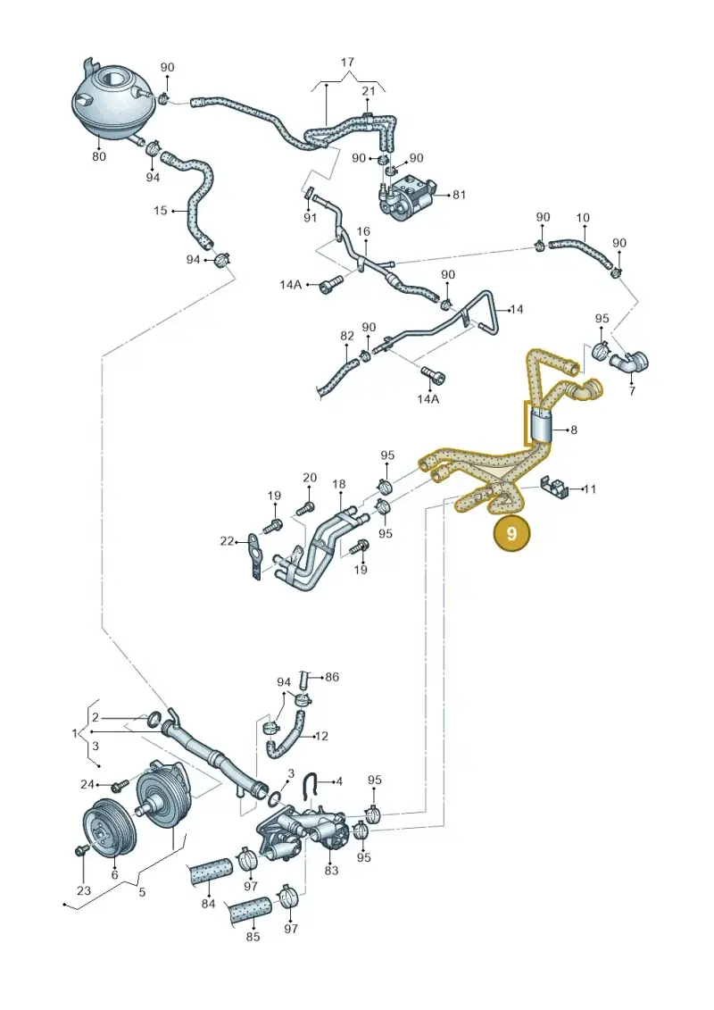 1K0121157ED — Volkswagen Golf Plus (2011-2014) diagram 656121170, position 9