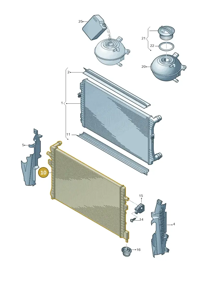 1K0121251BN — Volkswagen Beetle (2016-2019) diagram 786121880, position 10