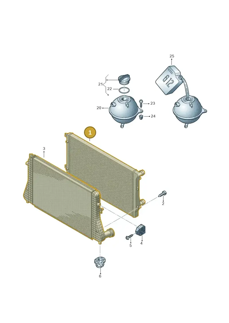 1K0121251EJ — Audi A3/S3/Sportb./qu. 08 (2007-) diagram 412121720, position 1