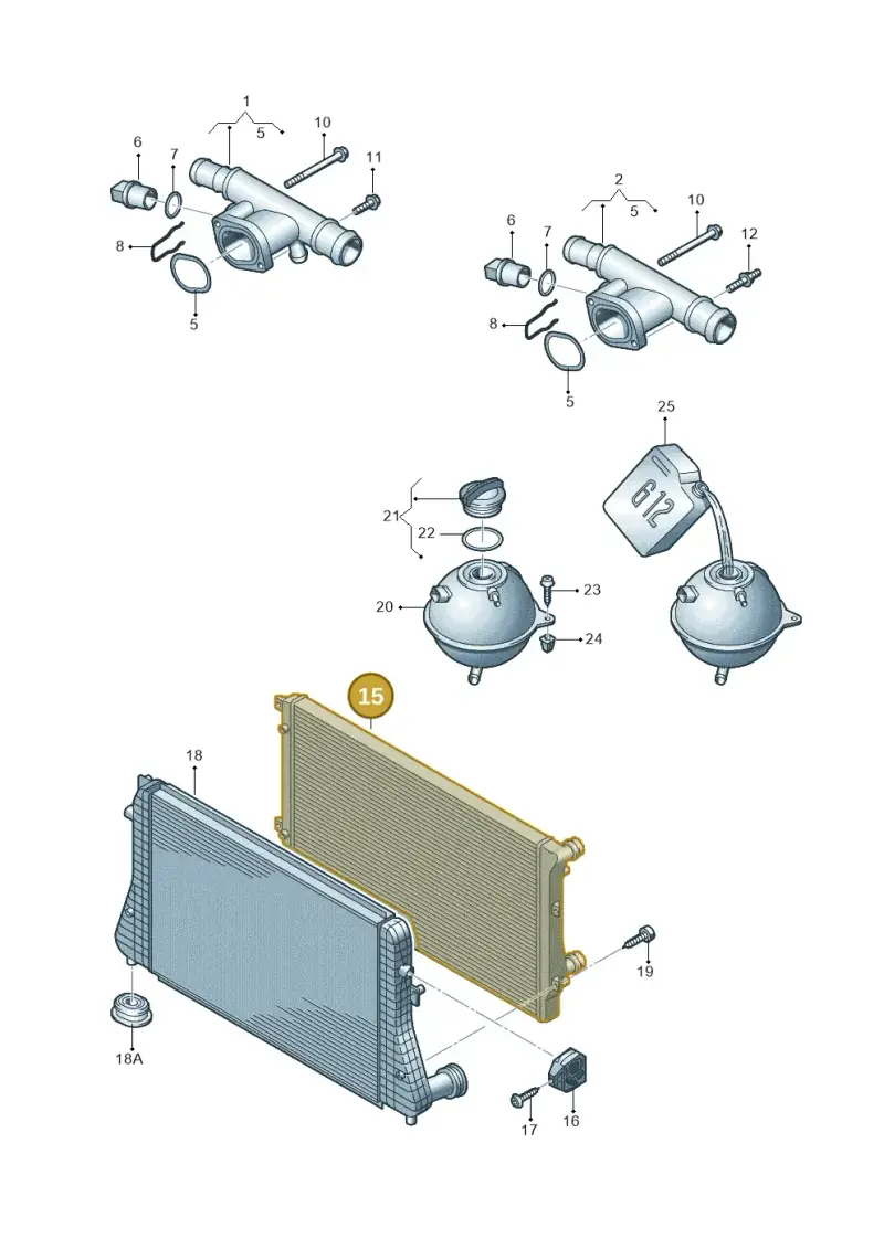 1K0121251EJ — SEAT Altea XL (2013-) diagram 409121750, position 15