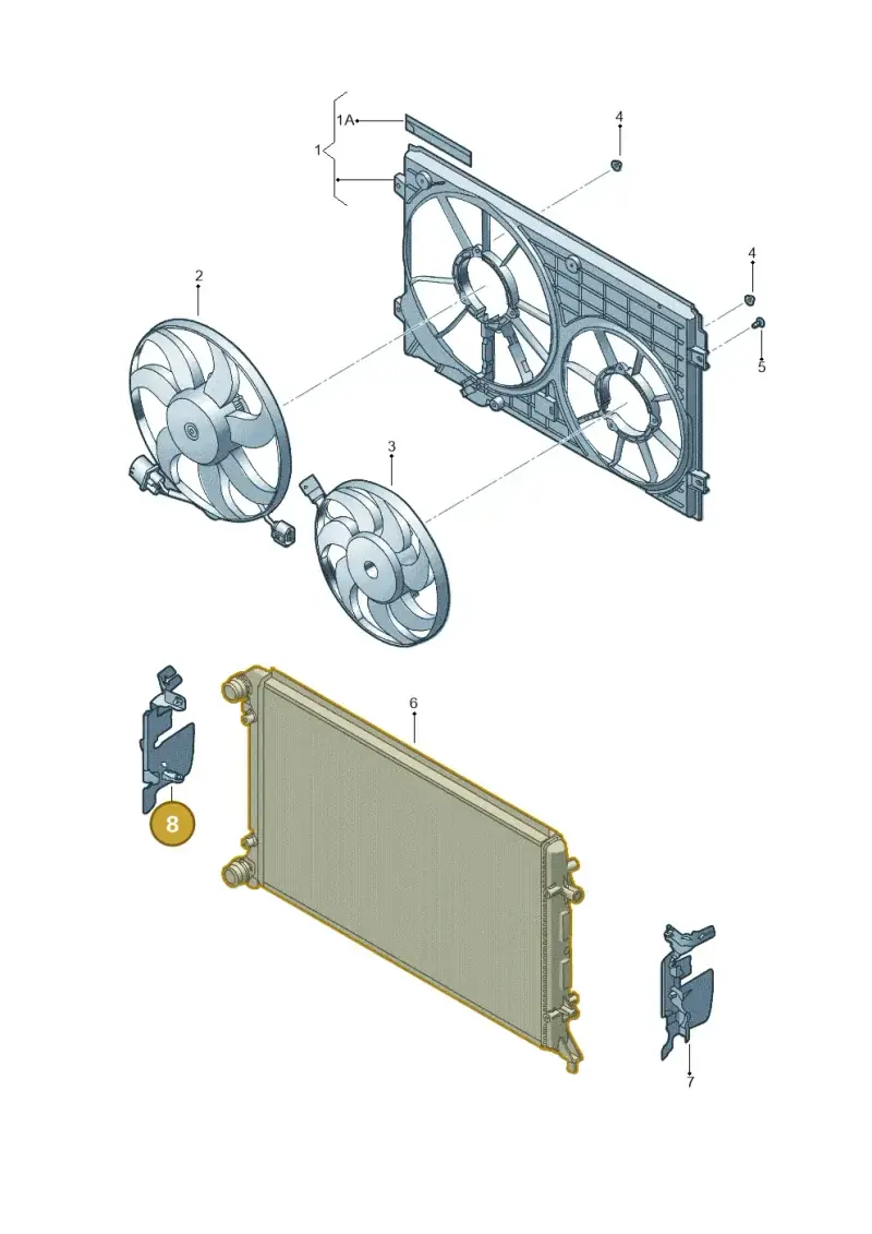 1K0121284F — Volkswagen Jetta Vagon            08> (2008-) diagram 619121970, position 8
