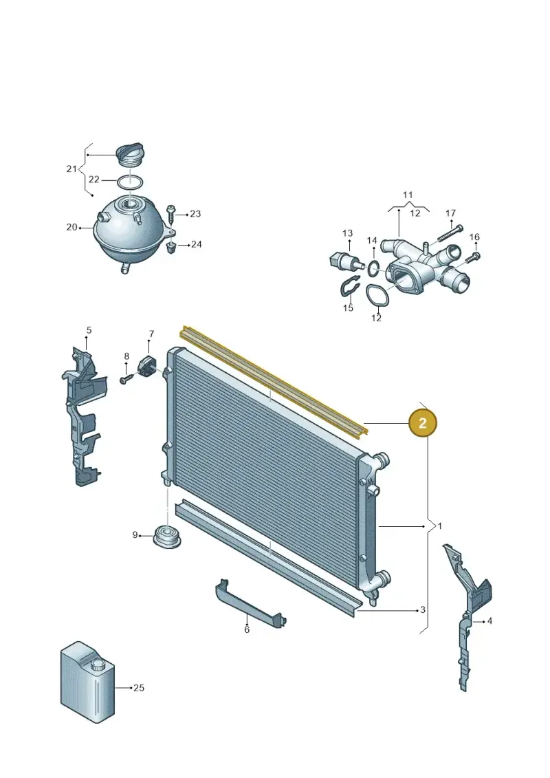 1K0121345C — Volkswagen Caddy kombi (2015-2020) diagram 866121770, position 2