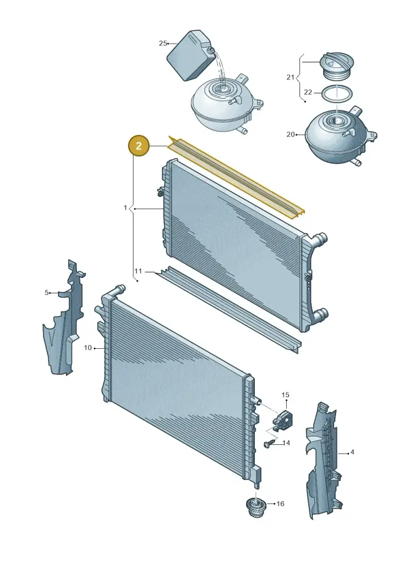 1K0121345C — Volkswagen Beetle (2016-2019) diagram 786121880, position 2