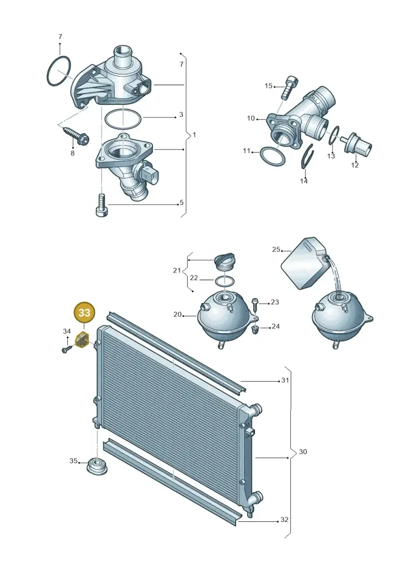 1K0121367N — Volkswagen GOLF (2003-2005) diagram 420121750, position 33