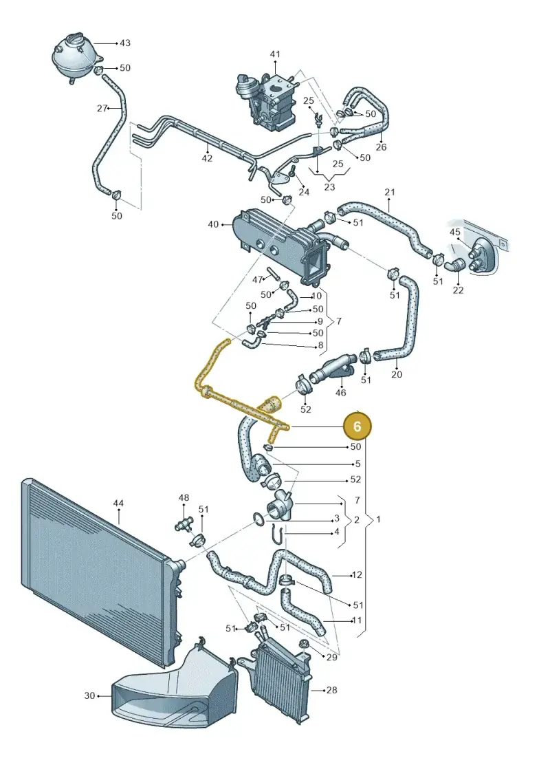 1K0121447AH — Audi A3/S3/Sportb./qu. 08 (2007-) diagram 412121470, position 6