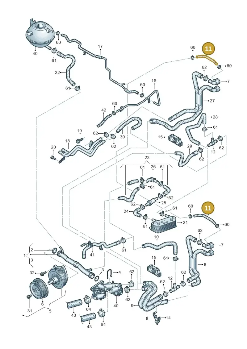 1K0121447CT — Volkswagen GOLF PLUS              05> (2005-) diagram 474121160, position 11