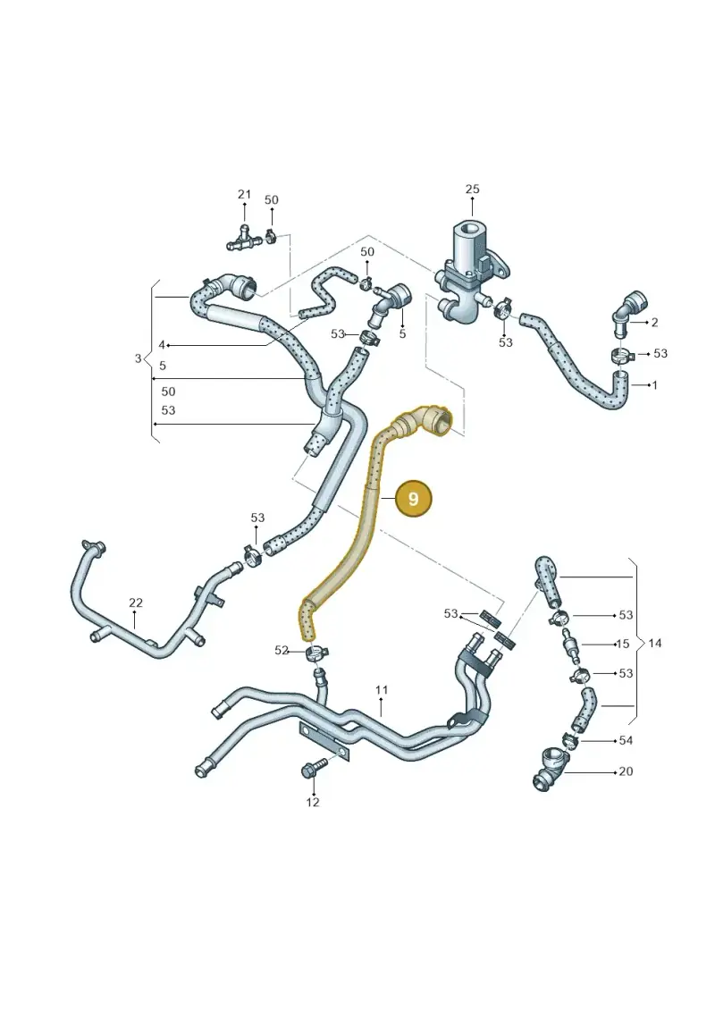 1K0122157CJ — Volkswagen GOLF PLUS              08> (2007-) diagram 409121260, position 9
