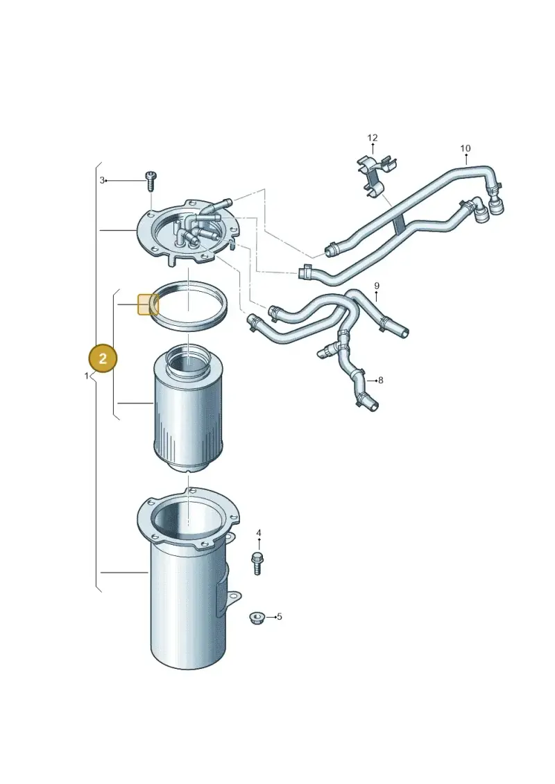 1K0127113C — Volkswagen Golf 2.0 (2008-2011) diagram 649127200, position 2