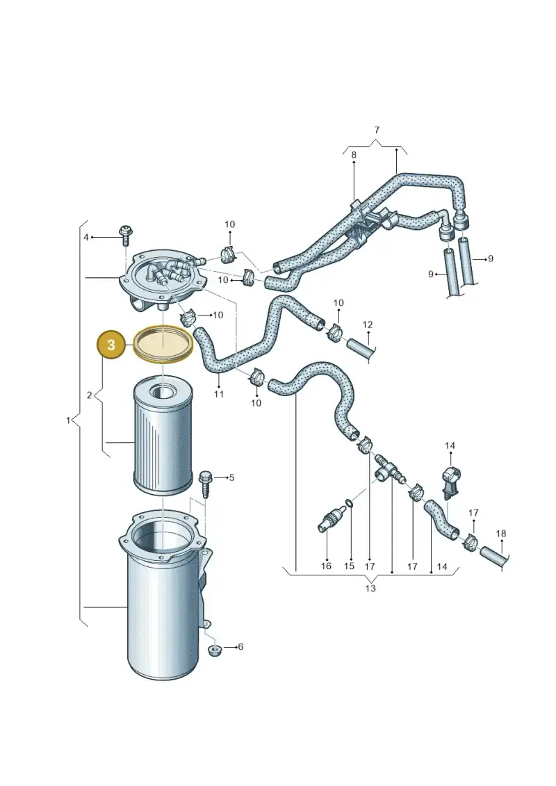 1K0127113C — Volkswagen Golf Plus (2011-2014) diagram 729127100, position 3