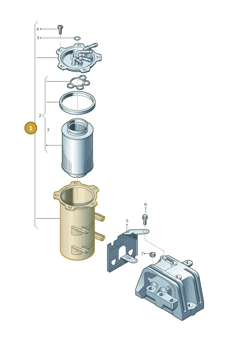 1K0127400K — Volkswagen Golf estate (2009-2013) diagram 409127200, position 1