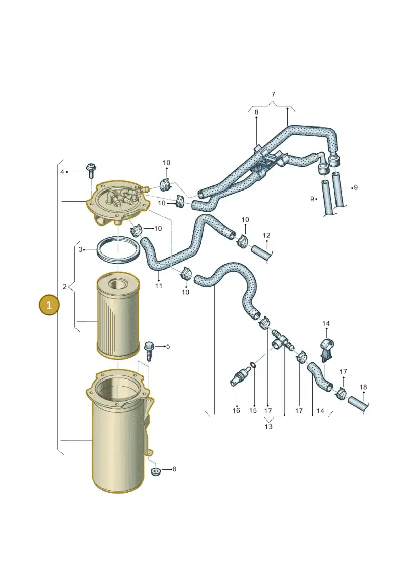 1K0127400L — Volkswagen Golf Plus (2011-2014) diagram 729127100, position 1